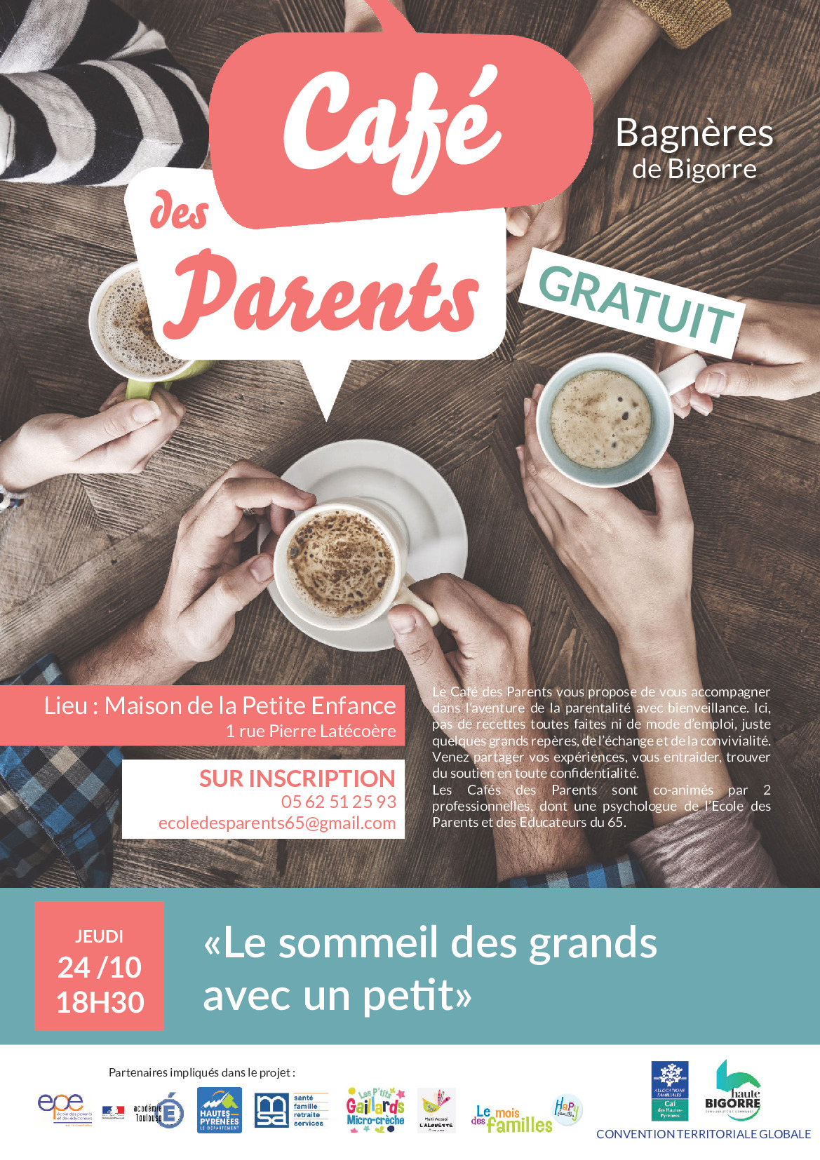 Information - Café des parents - Maison de la Petite Enfance