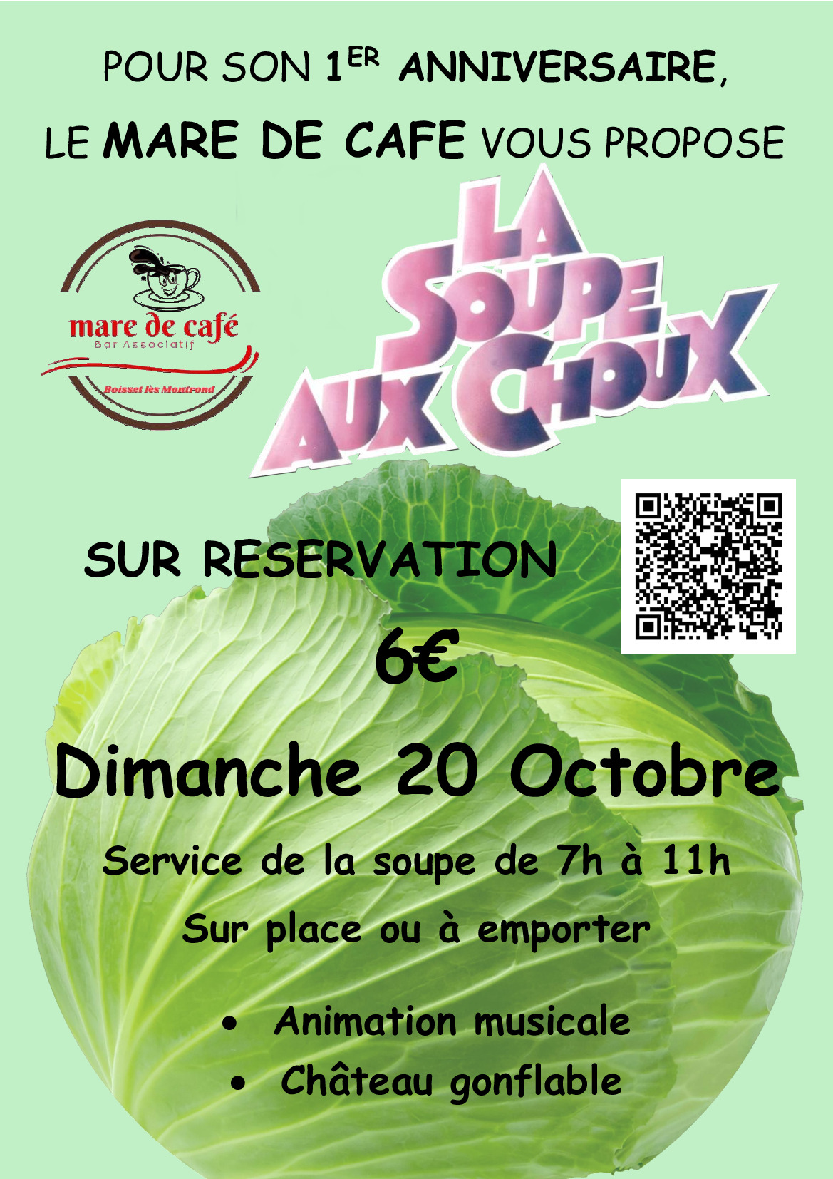 1 an du  mare de café le 20 octobre