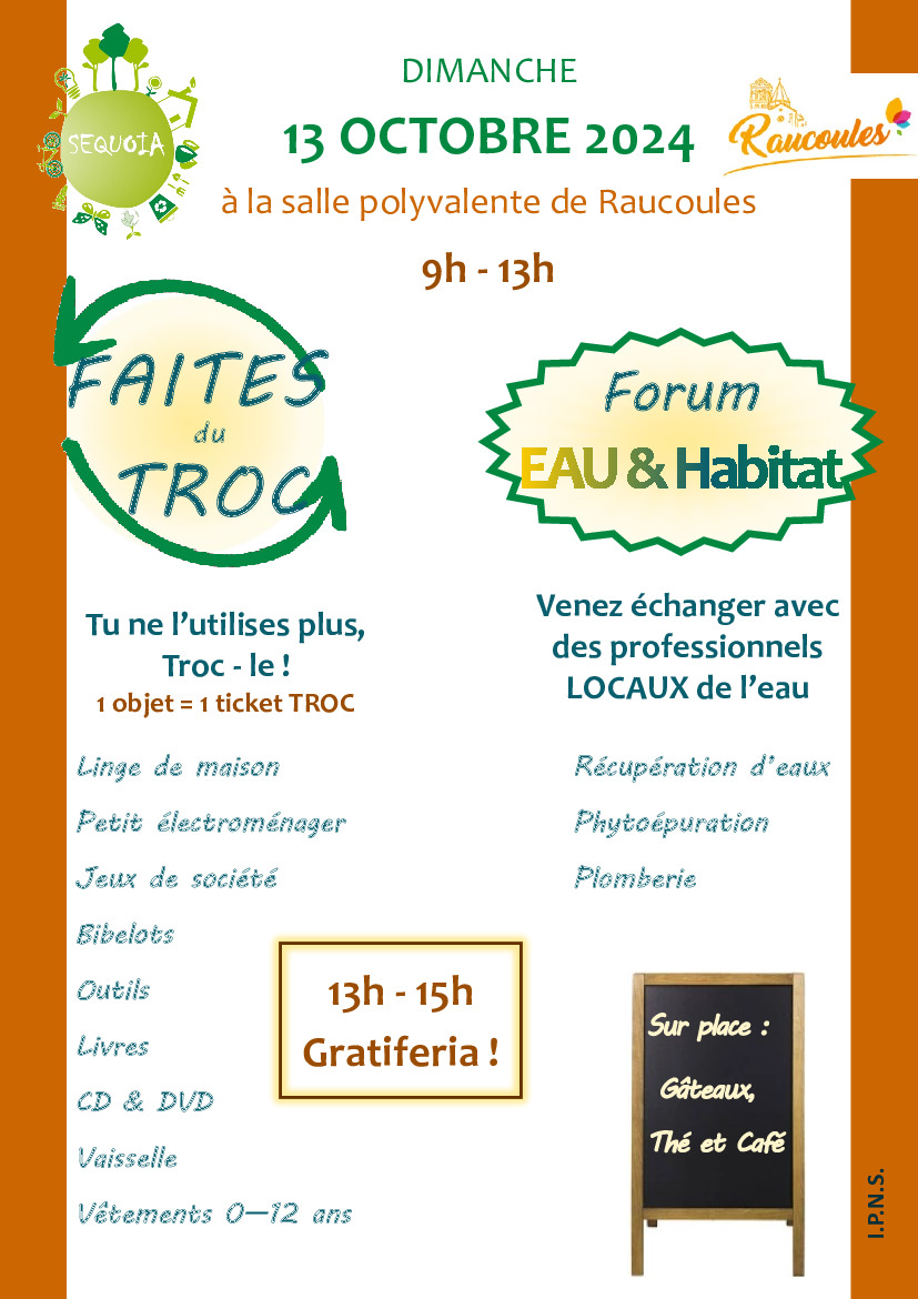 FORUM EAU ET HABITAT / FAITES DU TROC