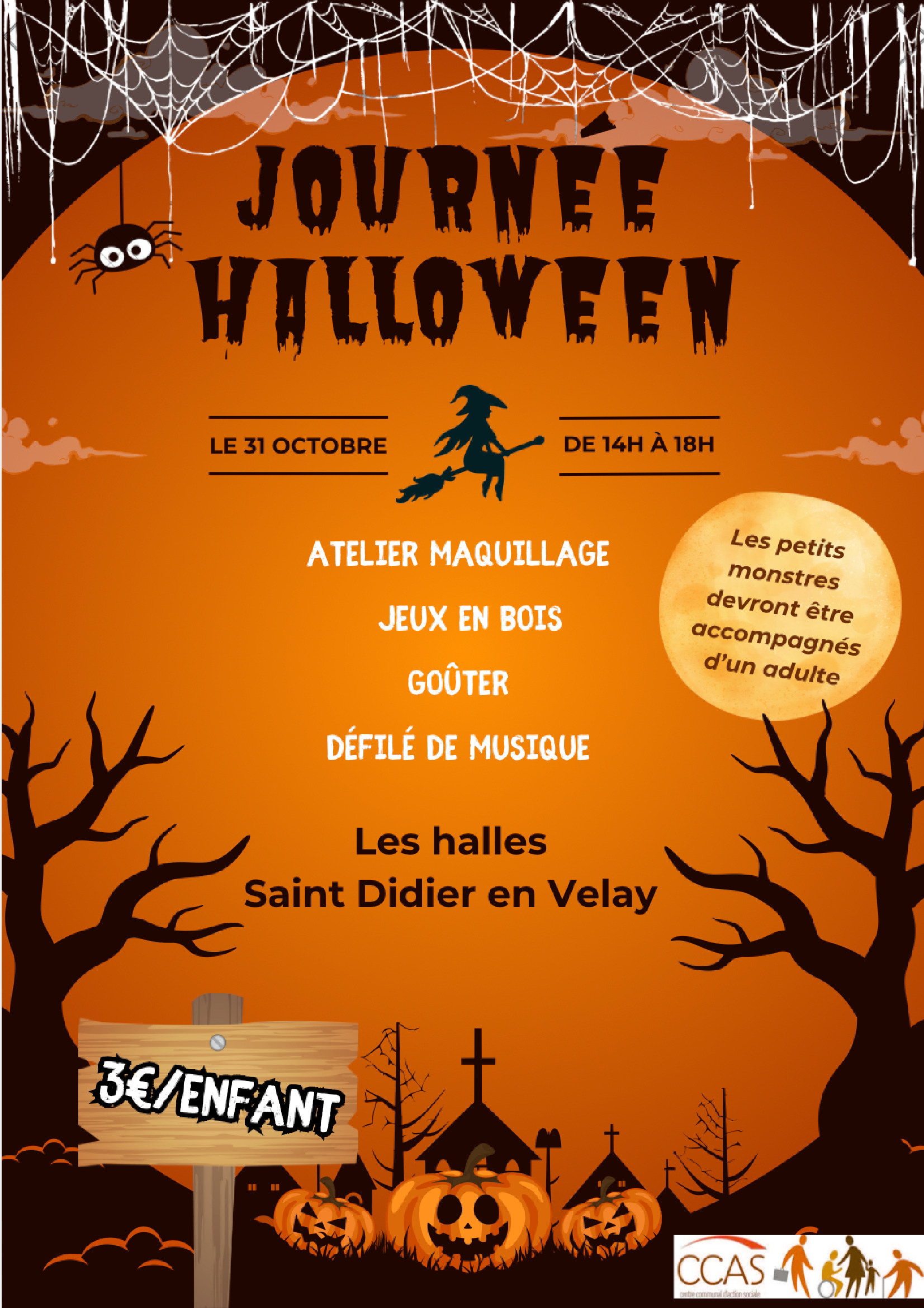 Halloween organisé par le CCAS