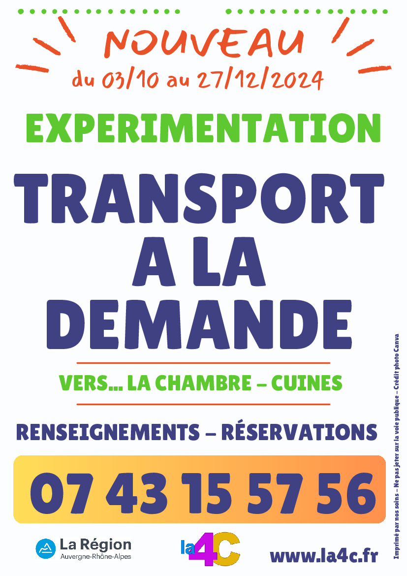 Transport A la Demande sur la 4C