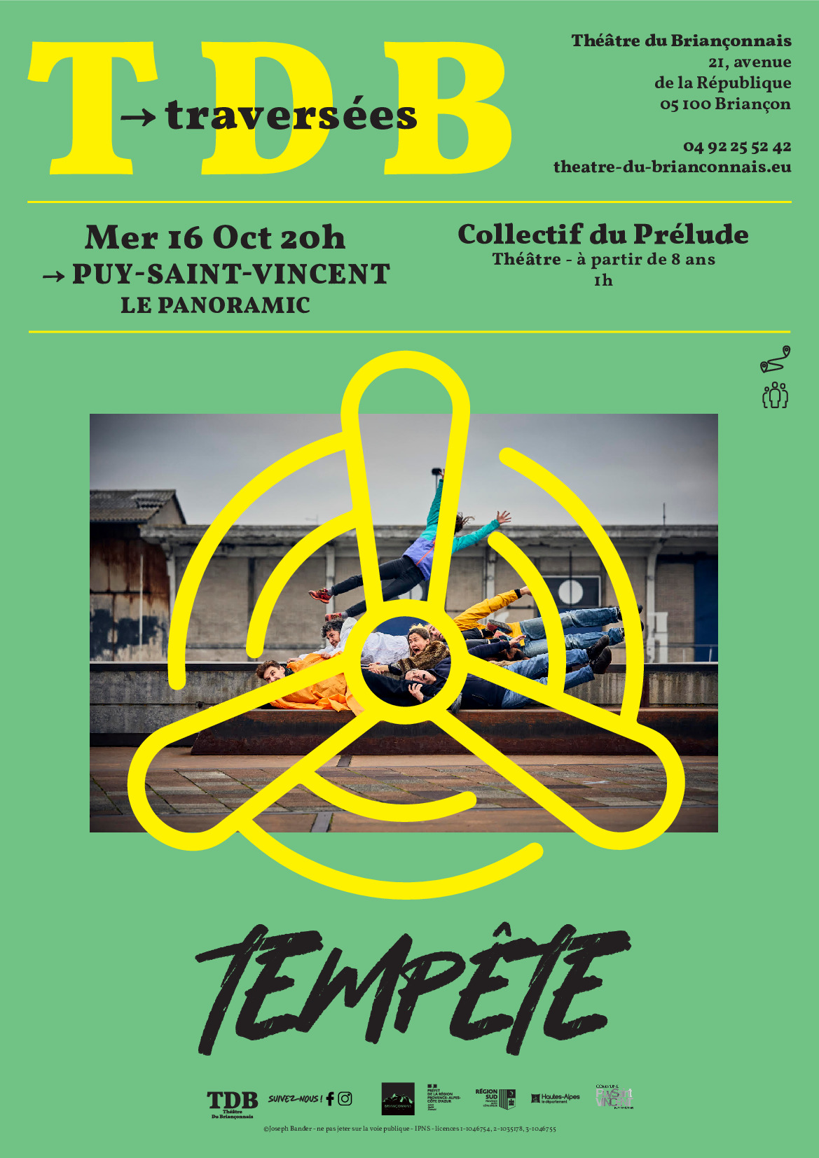 Tempête : pièce de théâtre au panoramic mercredi 16/10