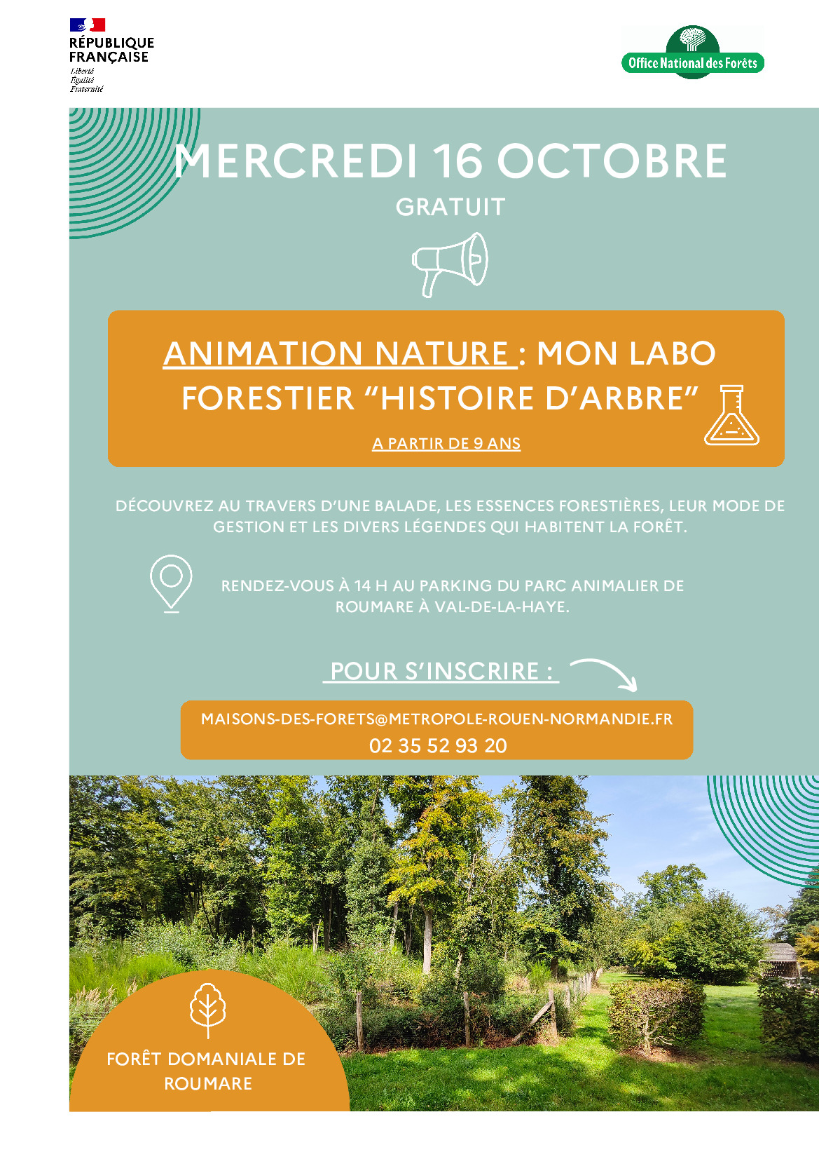 ONF Animation « Mon labo forestier – Histoire d’arbre »