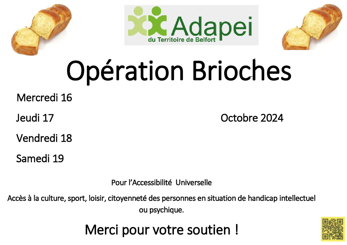 Opération Brioches ADAPEI du Territoire De Belfort