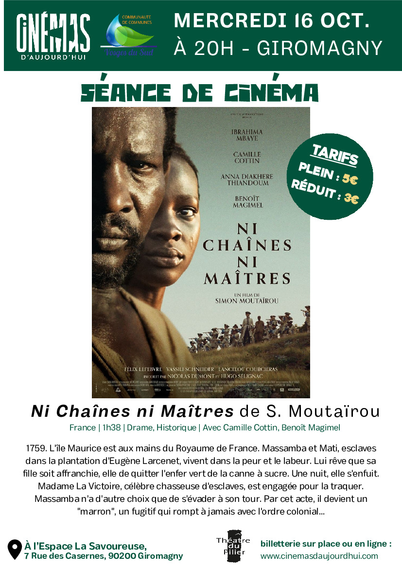 Cinéma Mercredi 16 à 20h