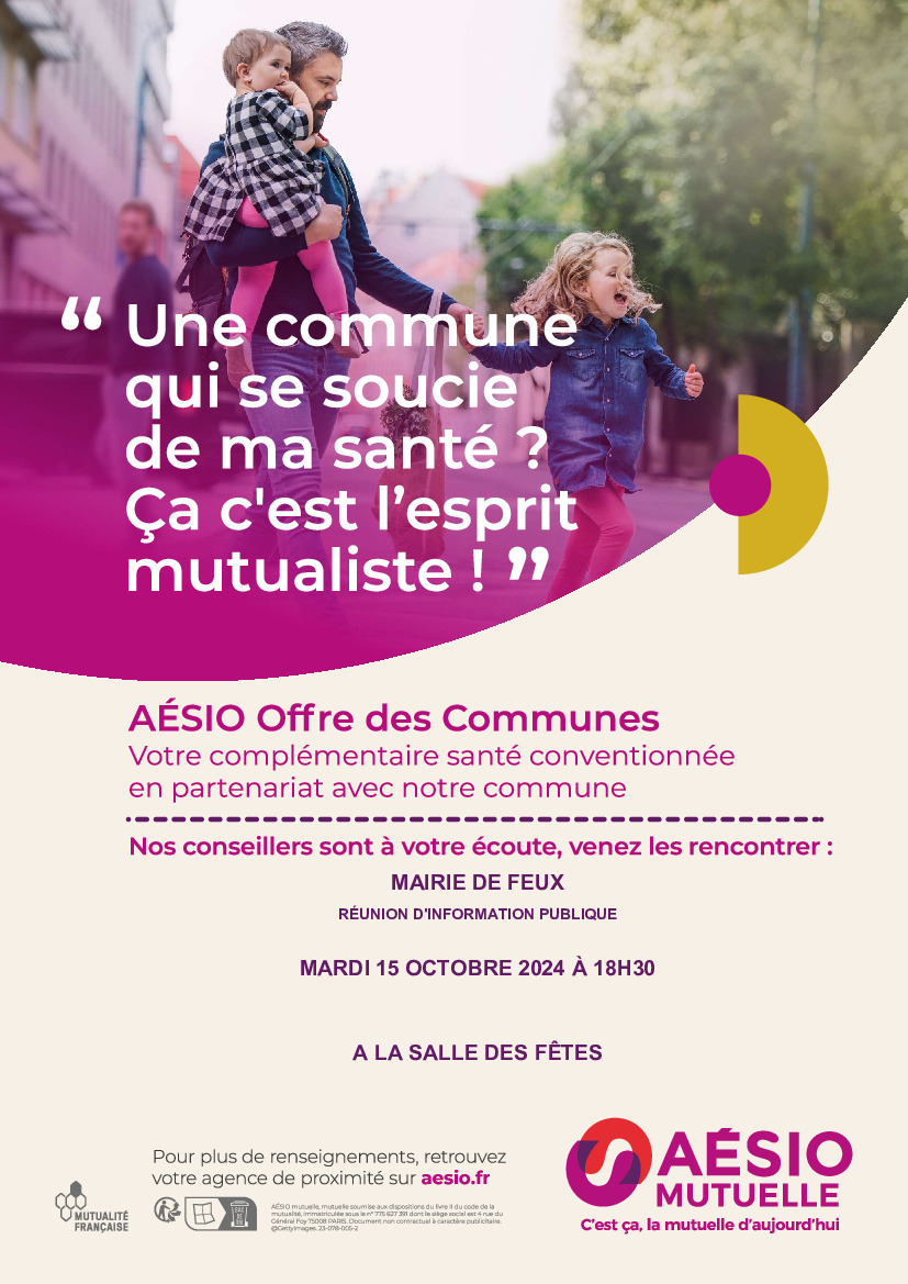 Réunion publique mutuelle communale partenariat avec Aésio