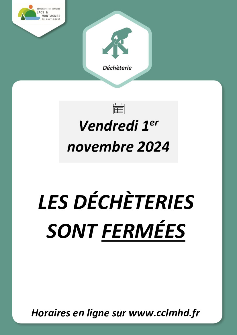 fermeture déchèteries