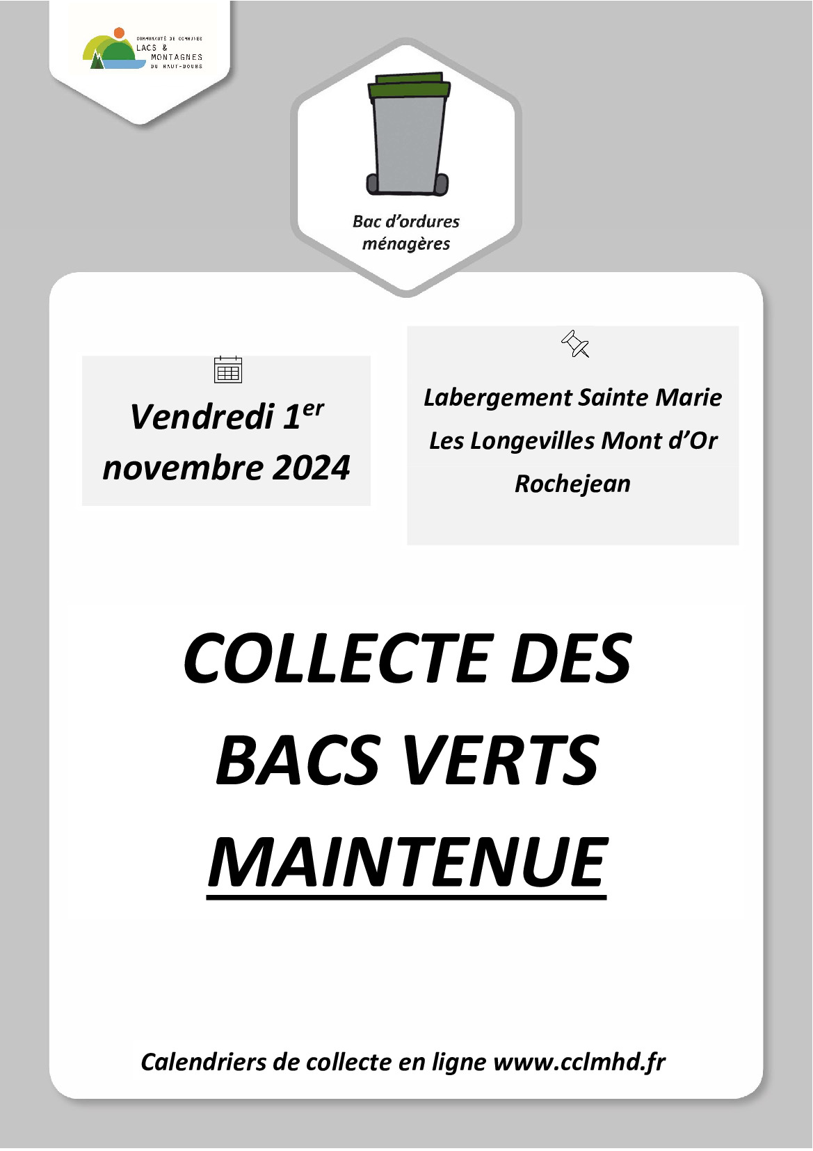 Collecte bacs verts