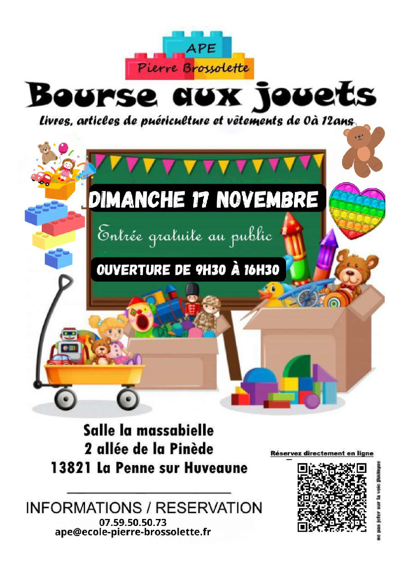 Bourse aux jouets de l'APE Pierre Brossolette