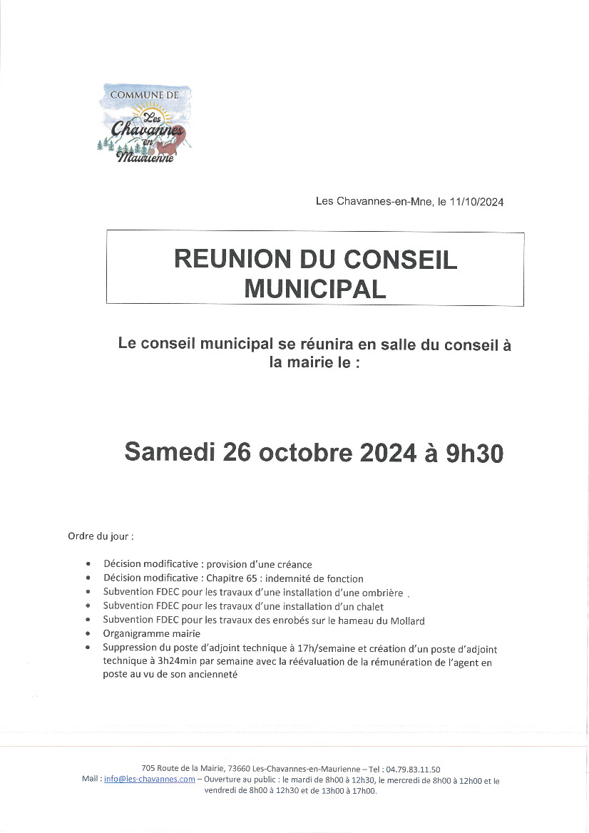 Conseil municipal