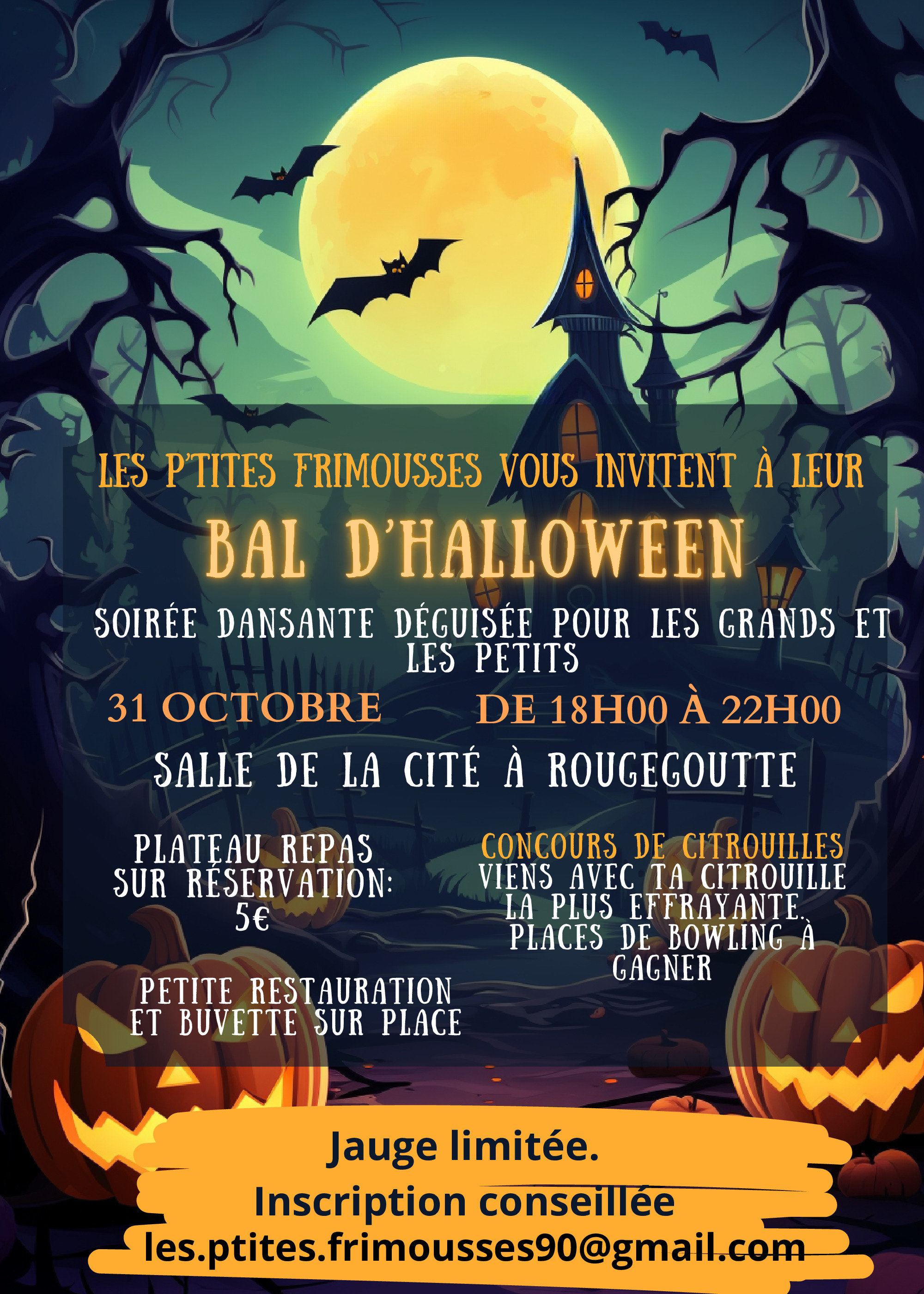 Le Bal d'Halloween des Ptites Frimousses 🎃👻🕸 31 Octobre