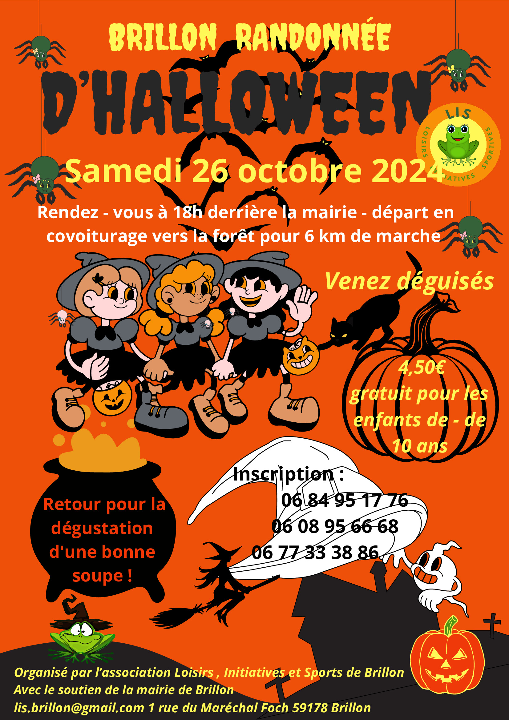 Randonnée d'Halloween : samedi 26 octobre 2024