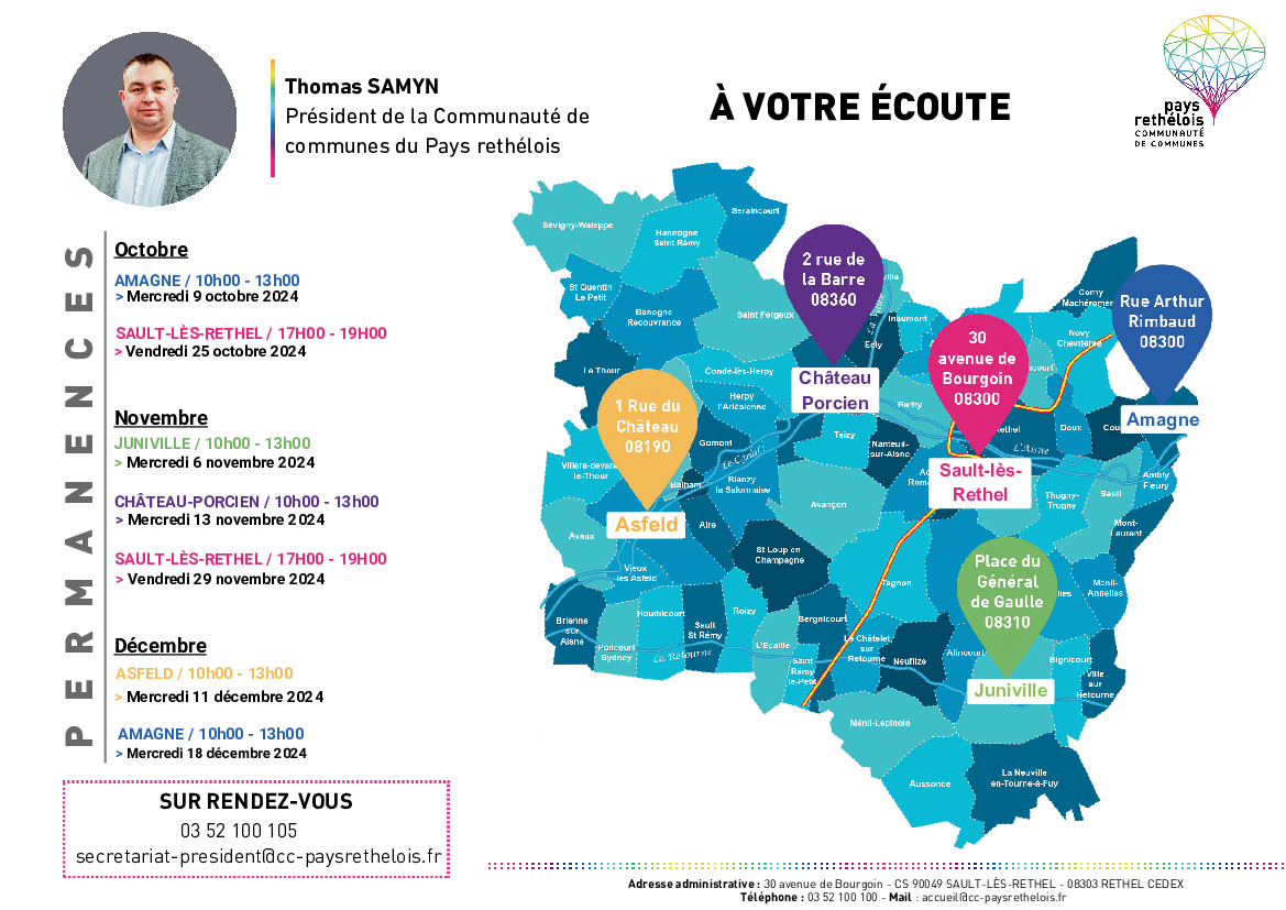 permanences de M Thomas SAMYN