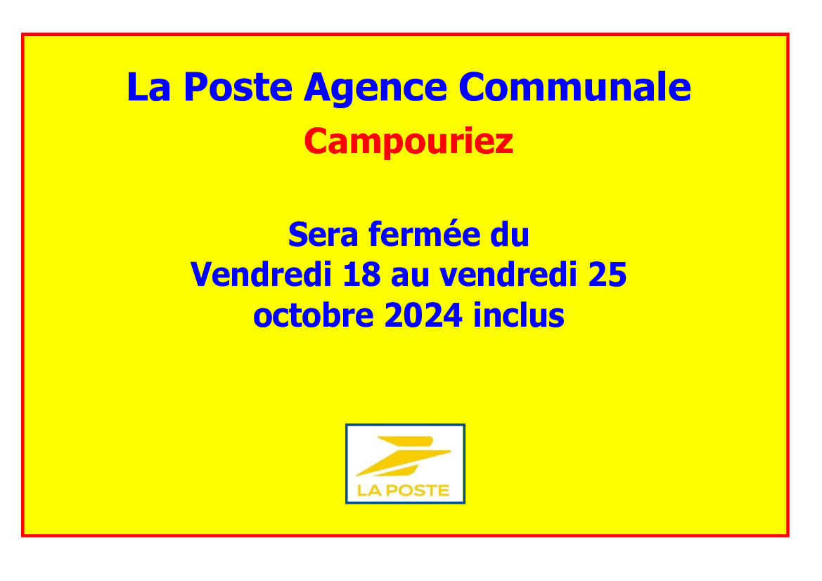 fermeture de la poste