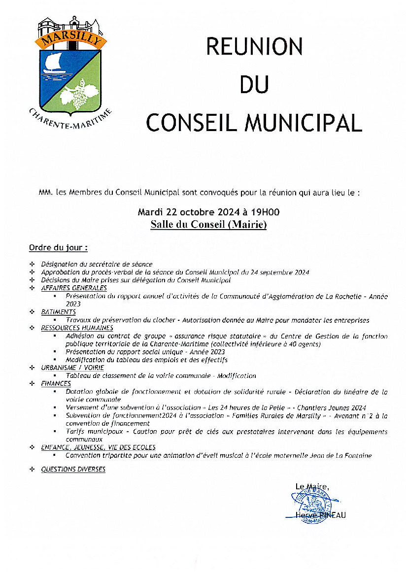 Conseil municipal