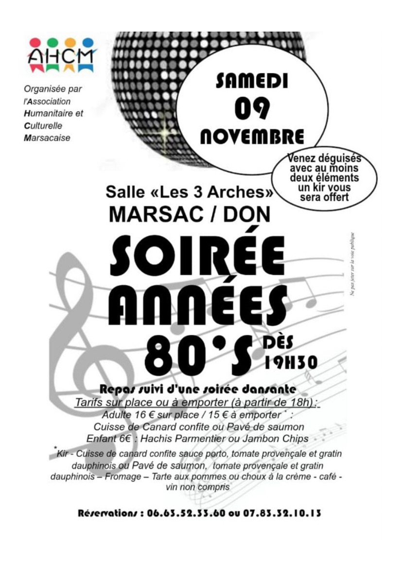 Soirée Années 80's