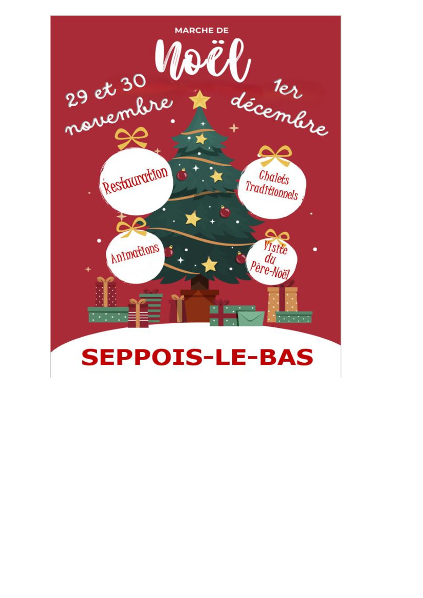 MARCHE DE NOËL - SEPPOIS-LE-BAS