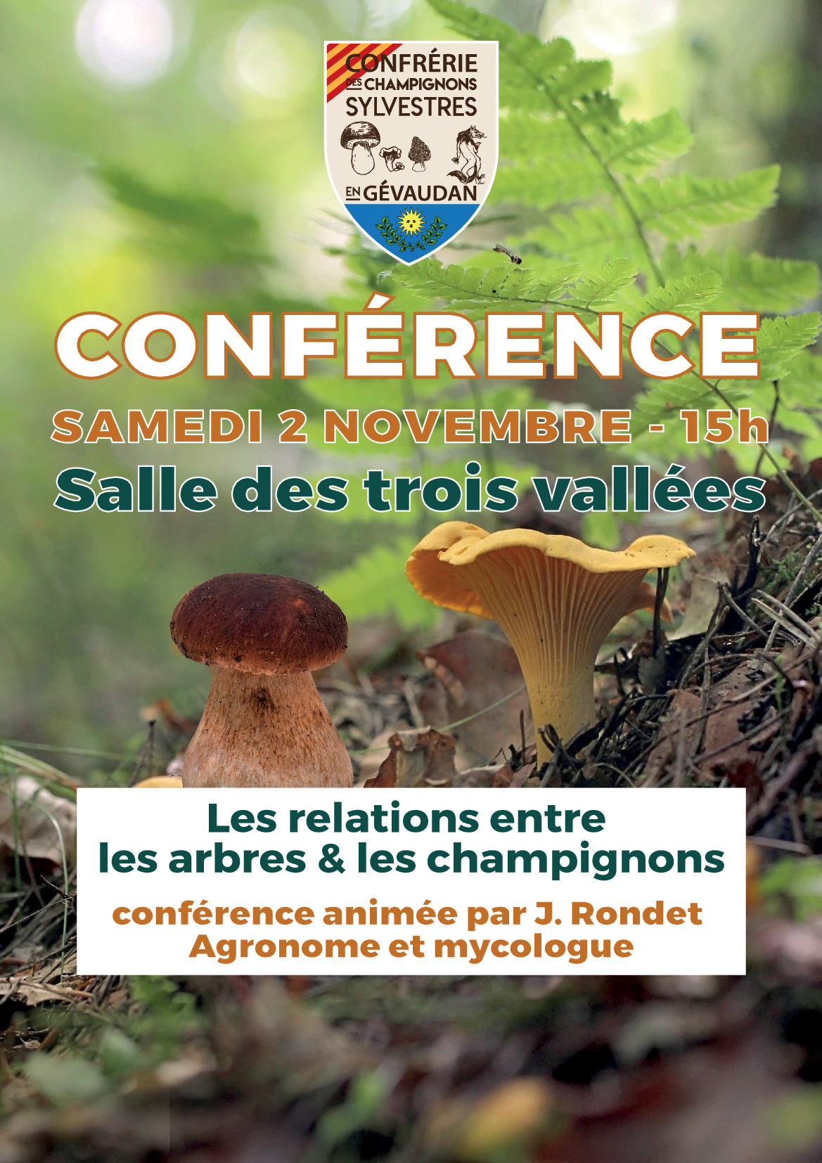 CONFERENCE LES ARBRES ET LES CHAMPIGNONS