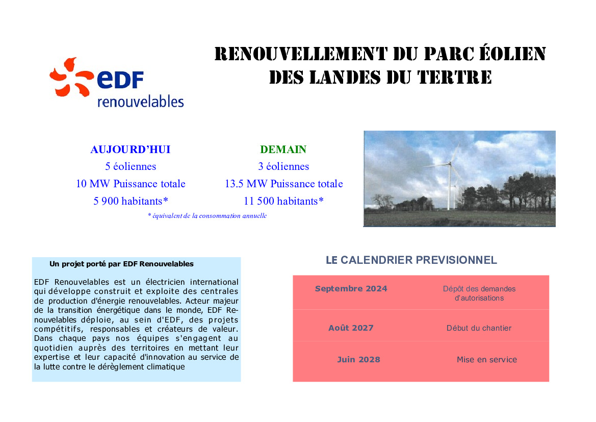 Renouvellement du parc éolien des Landes du Tertre (1/1)