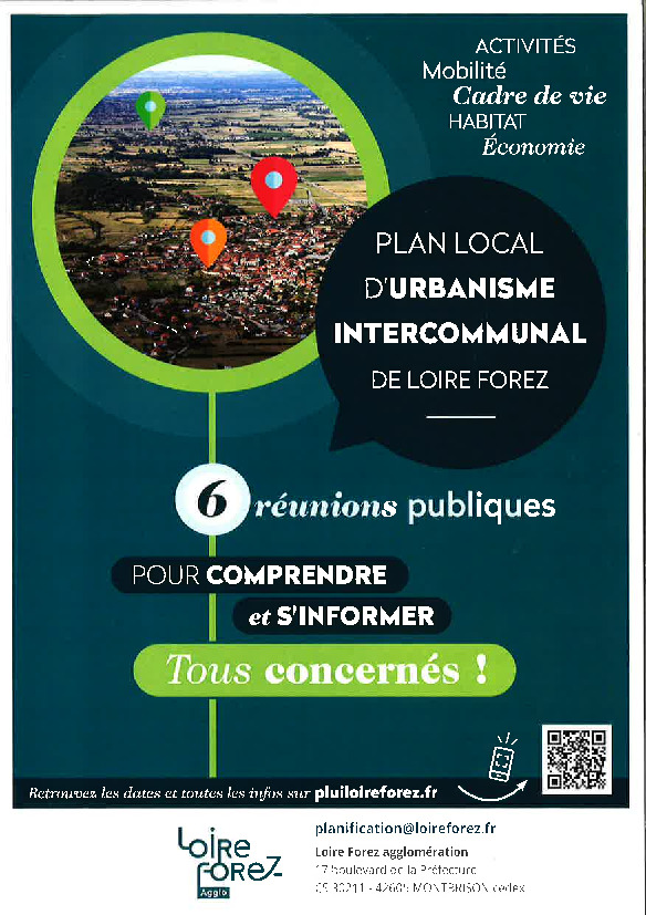 Réunion publique sur le plan local d'urbanisme intercommunal