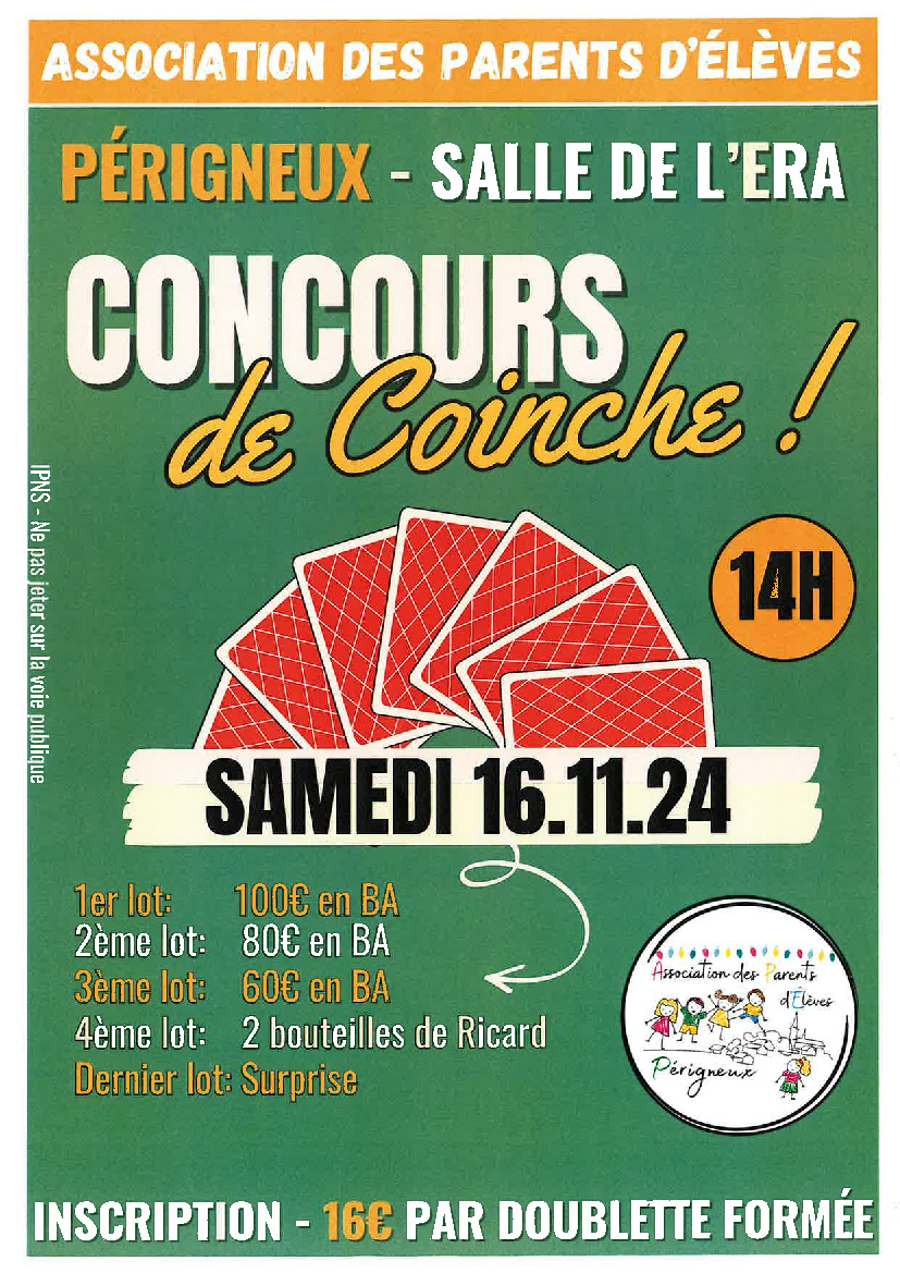 Concours de coinche APE