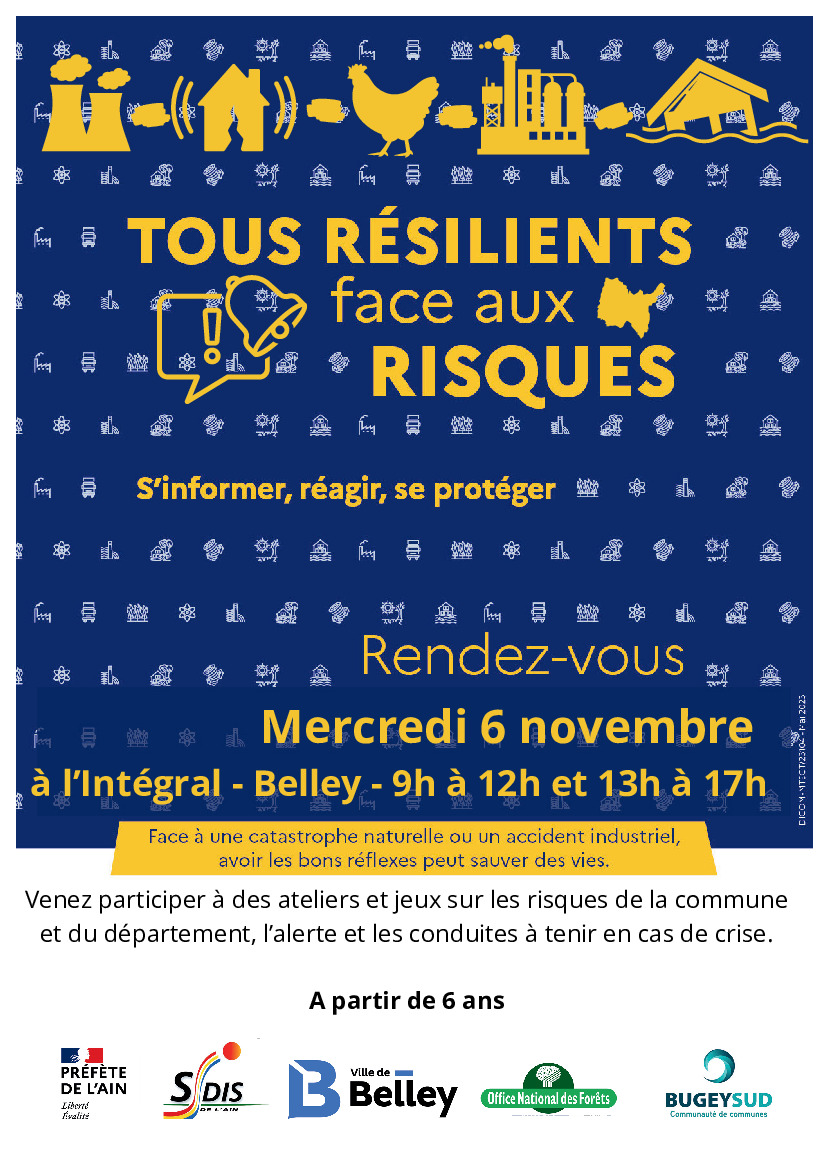 Conférence sur les risques à Belley le 06/11/2024