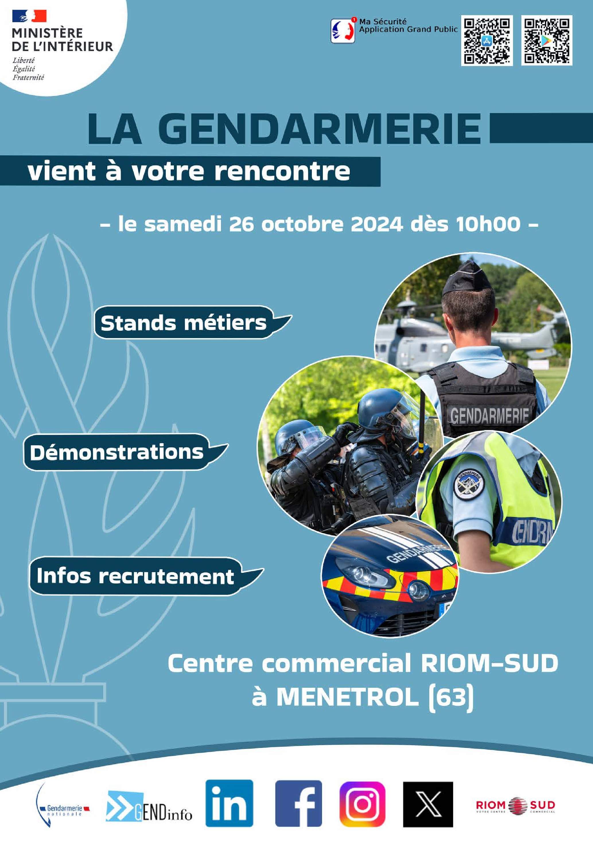 LA GENDARMERIE VIENT A VOTRE RENCONTRE