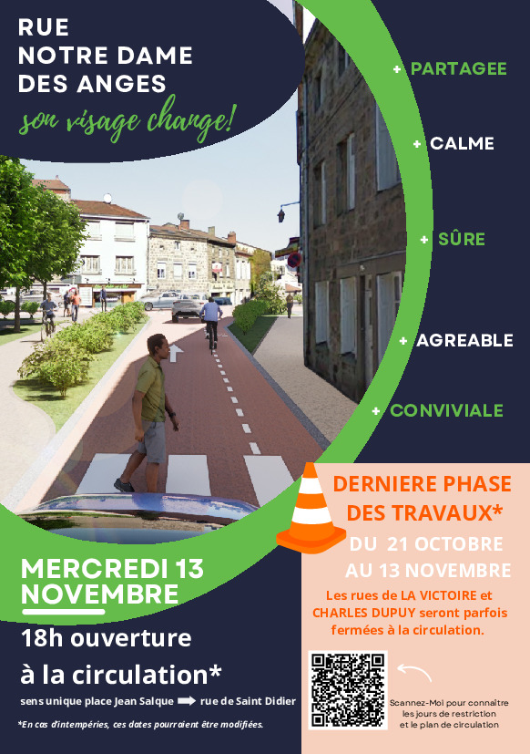 🚧Rue Notre Dame des Anges : dernière phase des travaux 🚧