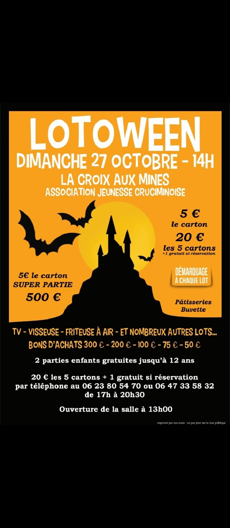 LOTOWEEN 27 OCTOBRE 2024