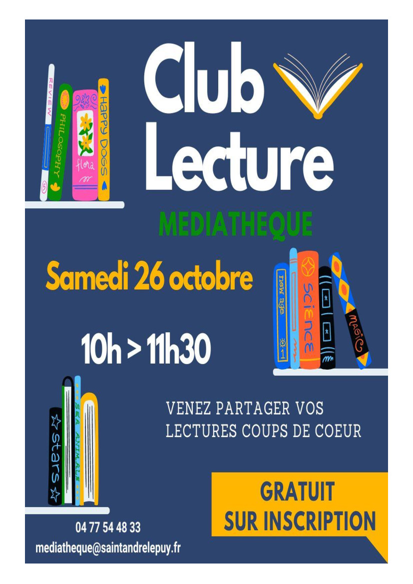 Médiathèque - Club lecture