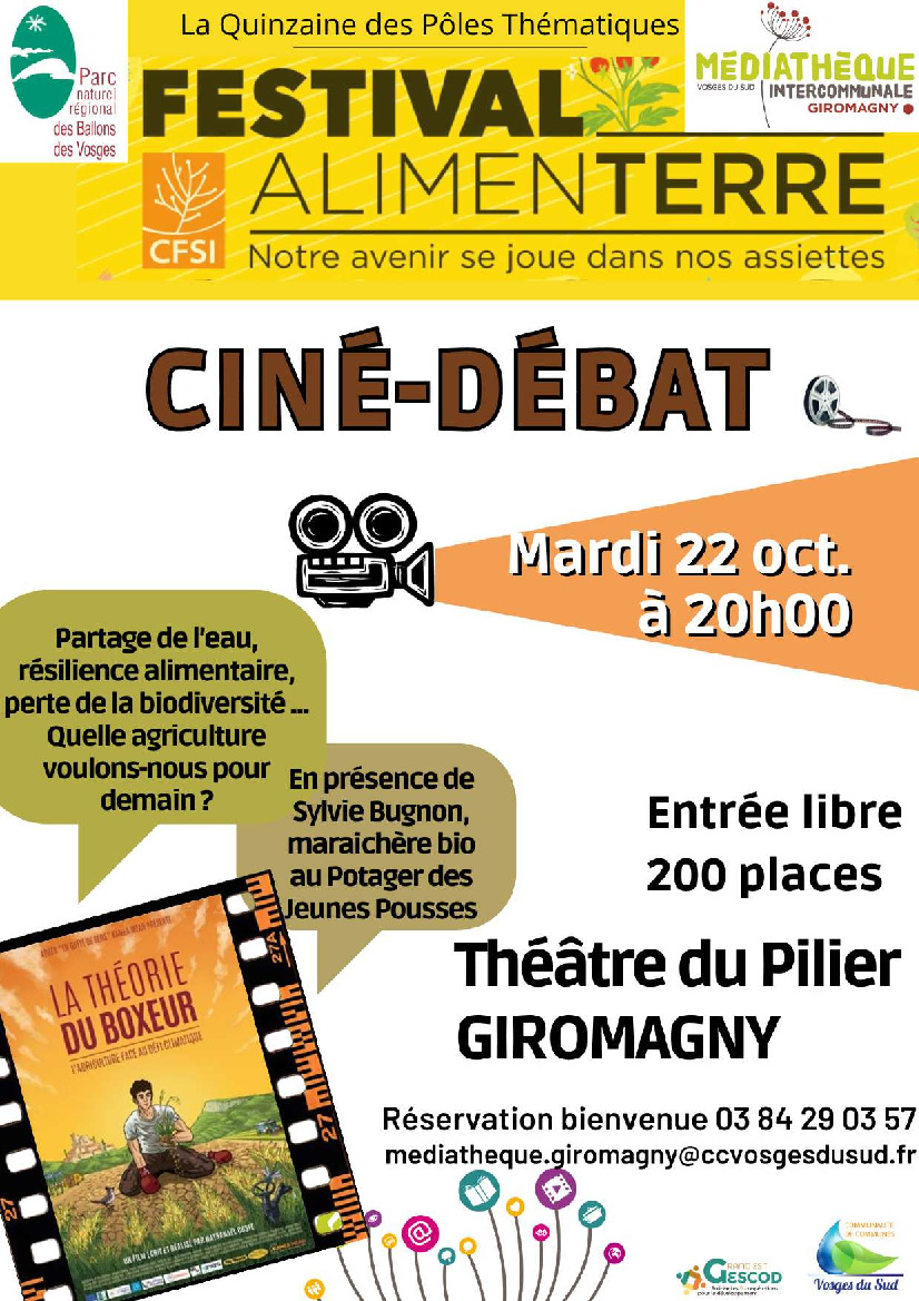 Ciné-débat La théorie du boxeur - Mardi 22 oct. à Giromagny