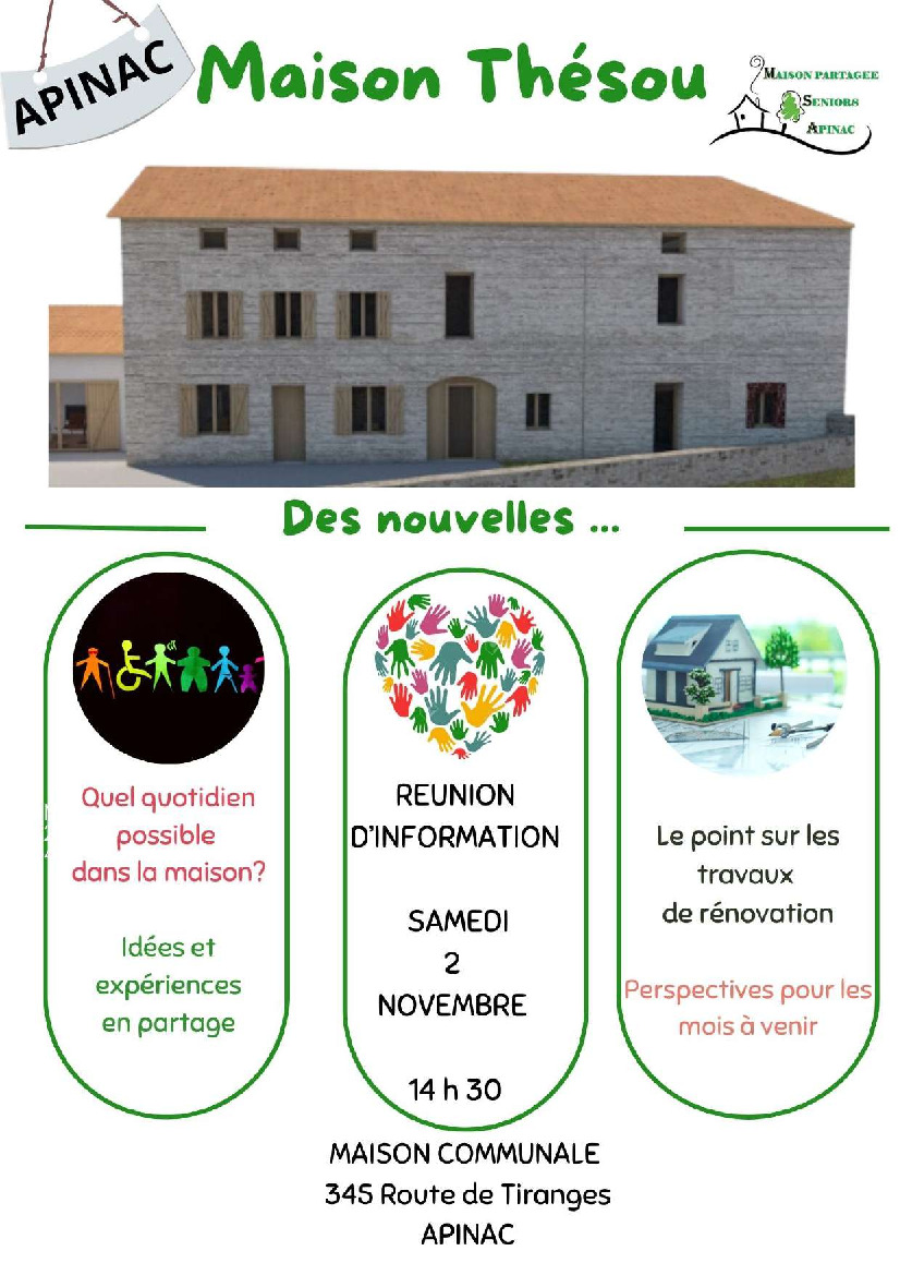 Réunion d'information Maison partagée Apinac