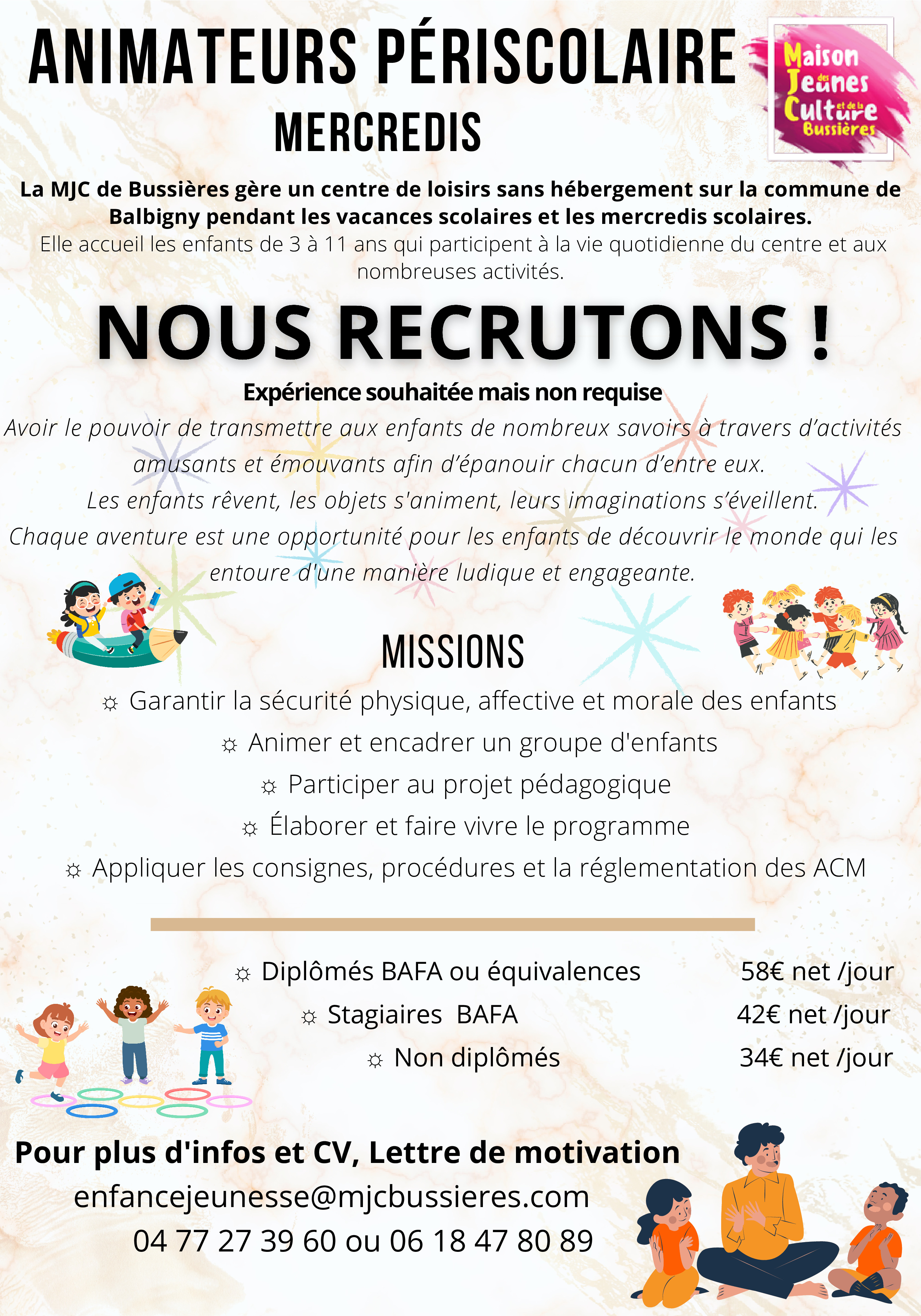 la MJC recrute