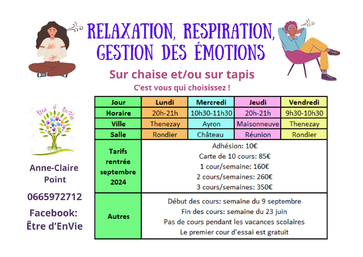 Relaxation, Respiration, Gestion des émotions