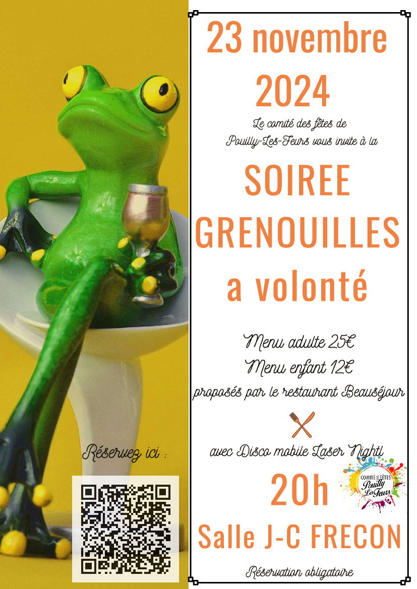 Soirée Grenouilles 🐸 - 23 novembre