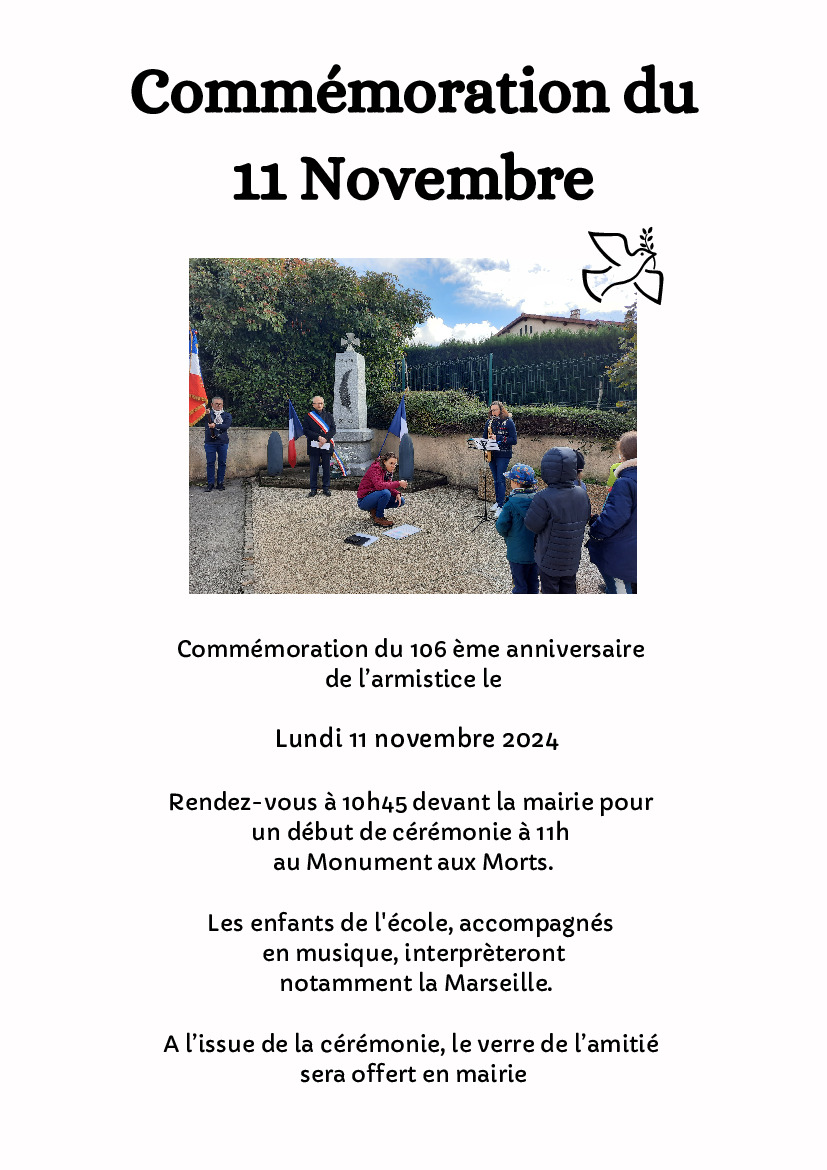 Commémoration du 11 novembre