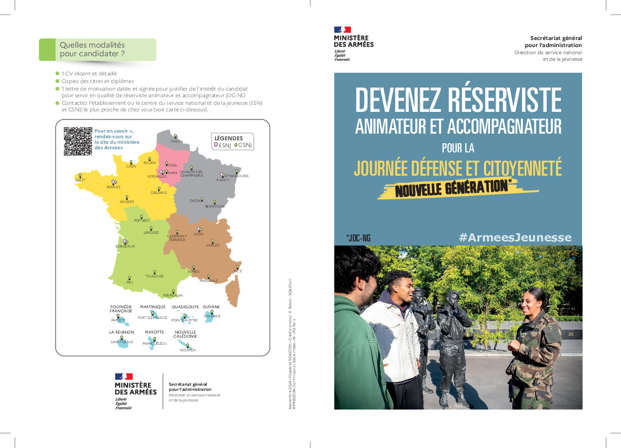 Campagne de recrutement de réservistes - JDC Nouvelle généra