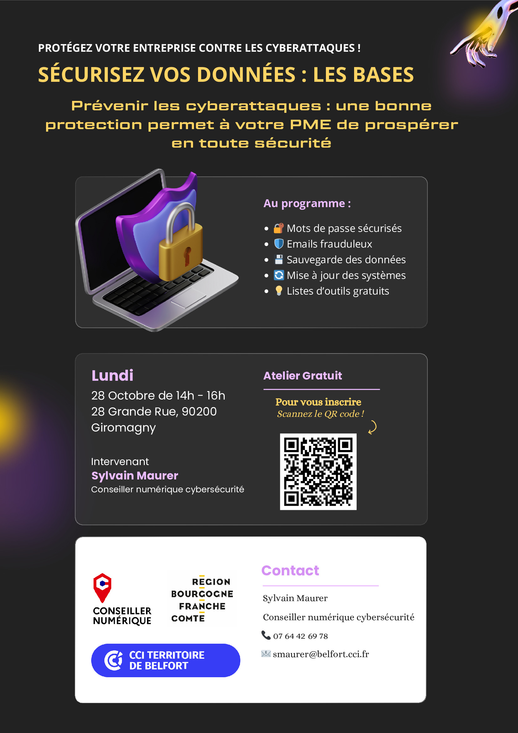 PROTÉGEZ VOTRE ENTREPRISE CONTRE LES CYBERATTAQUES !