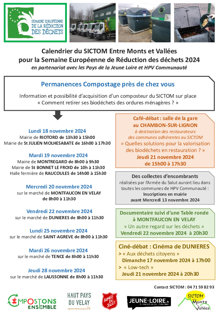 La Semaine Européenne de Réduction des Déchets