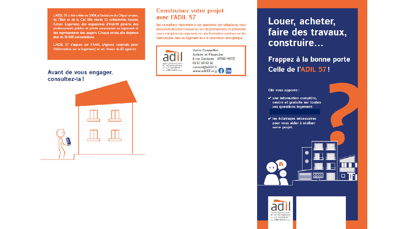 Permanences INFORMATION LOGEMENT ADIL57