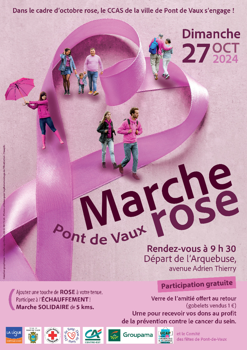 Marche d'octobre rose à Pont-de-Vaux