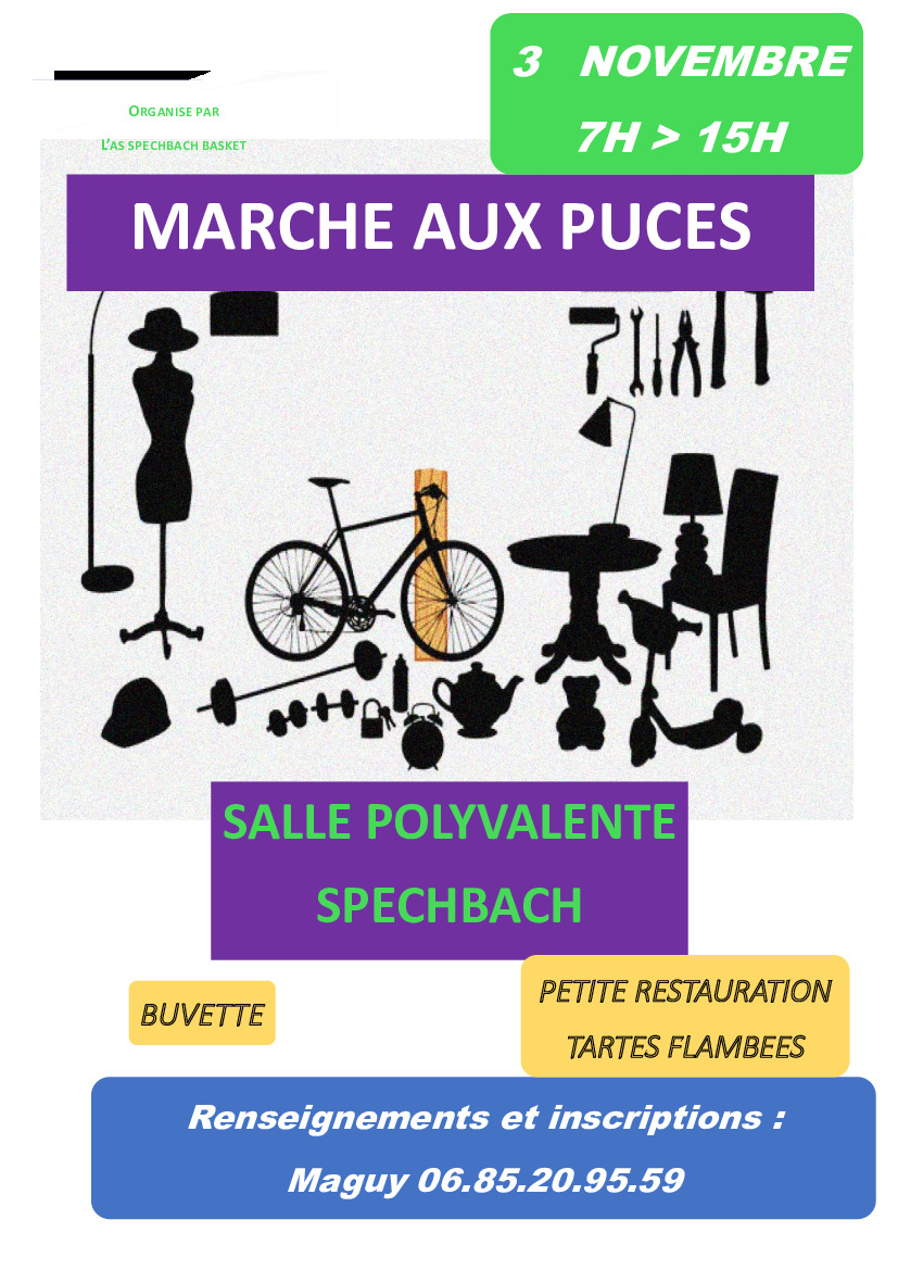 Ce dimanche : Marché aux puces - salle polyvalente