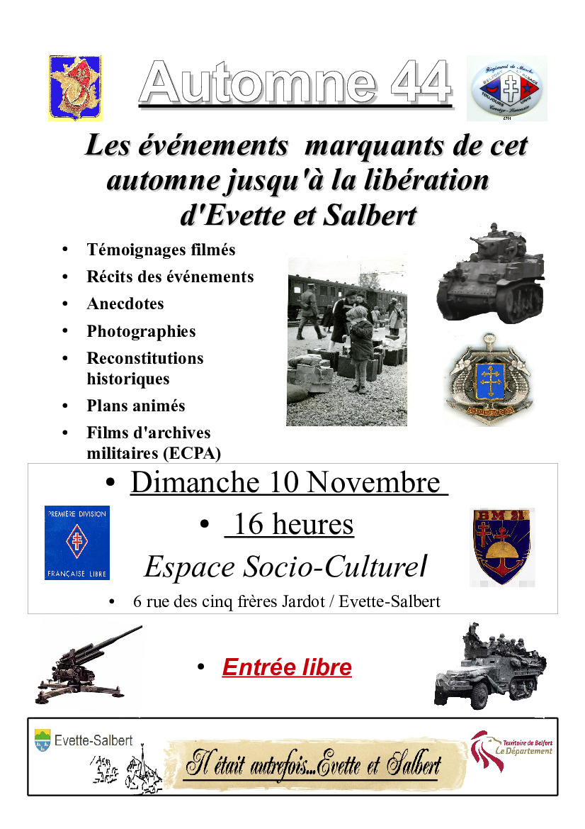 Il était autrefois Évette et Salbert : AUTOMNE 1944