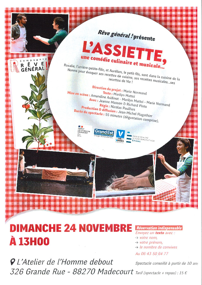 Spectacle à Madecourt le 24 novembre