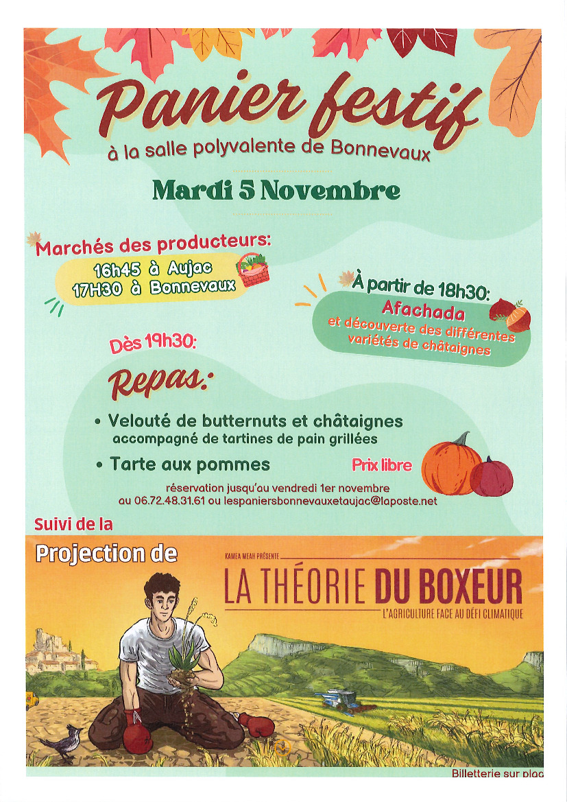 Panier Festif du mardi 5 novembre