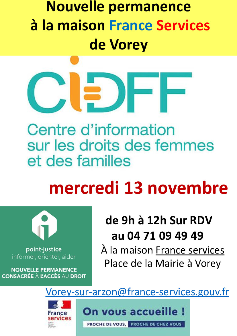 Permanence du C.I.D.F.F.