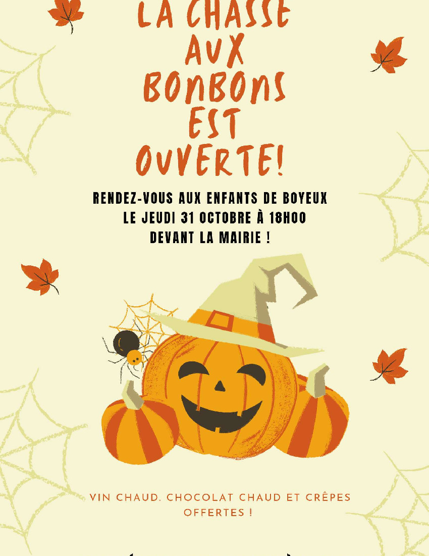 LA CHASSE AU BONBONS A BOYEUX LE 31 OCTOBRE