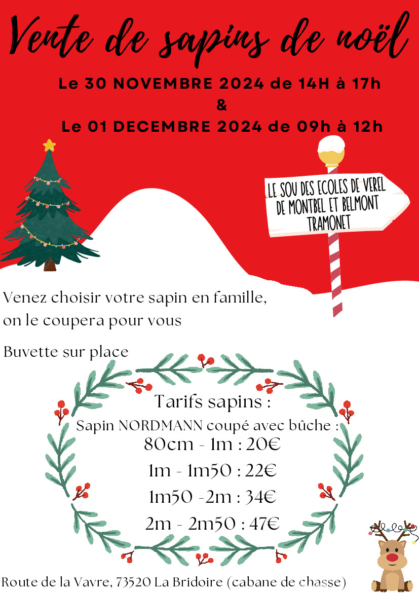 Vente de sapins du Sou des écoles