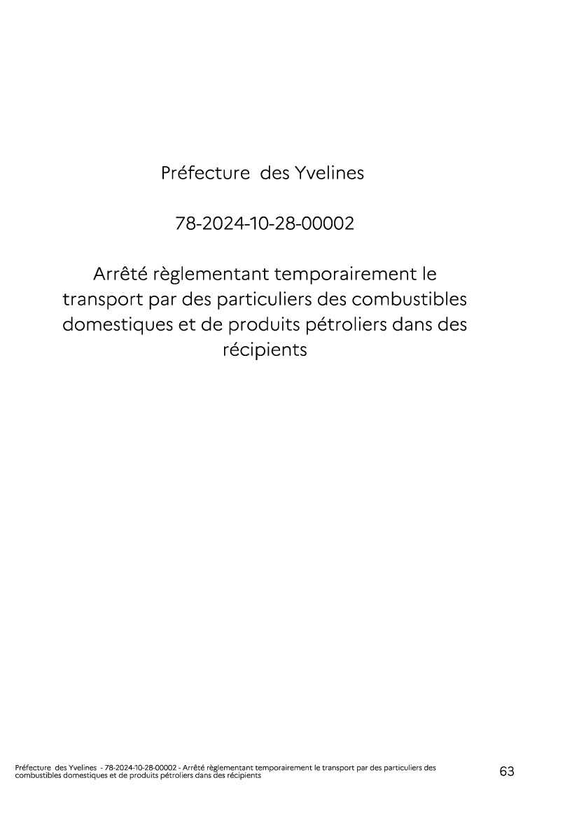 Artifices et transport de combustibles