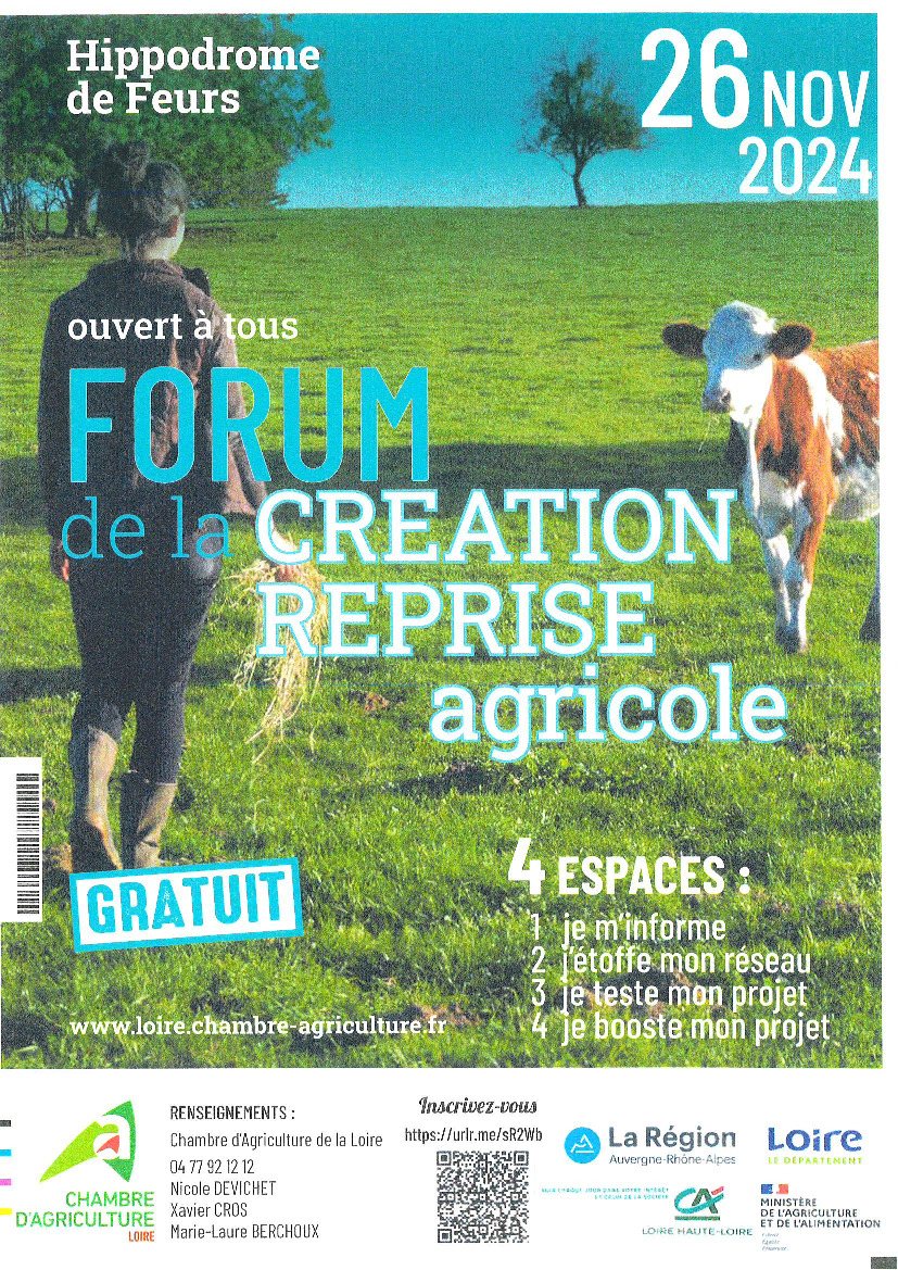 Forum de la création reprise agricole